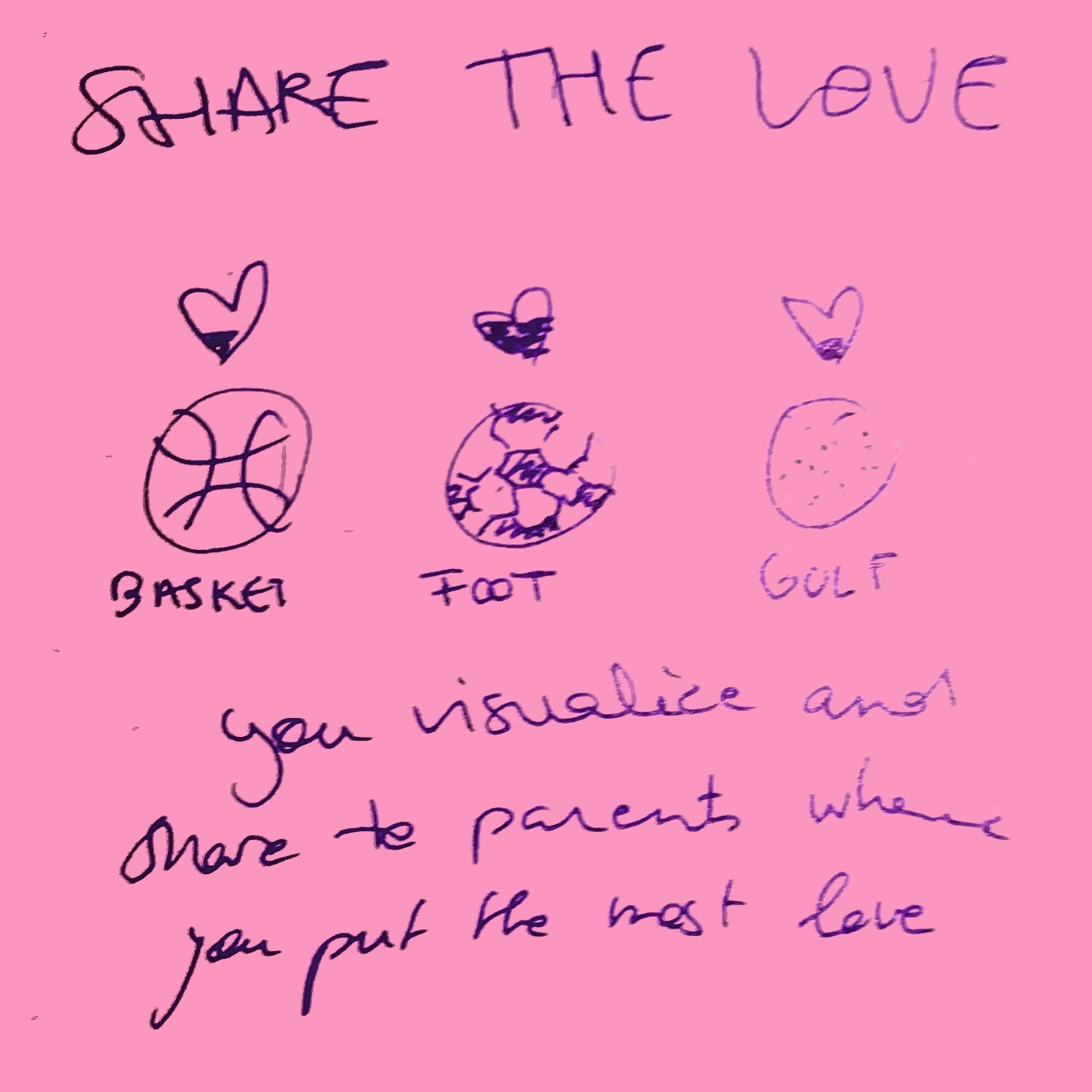 Shake the love post-it